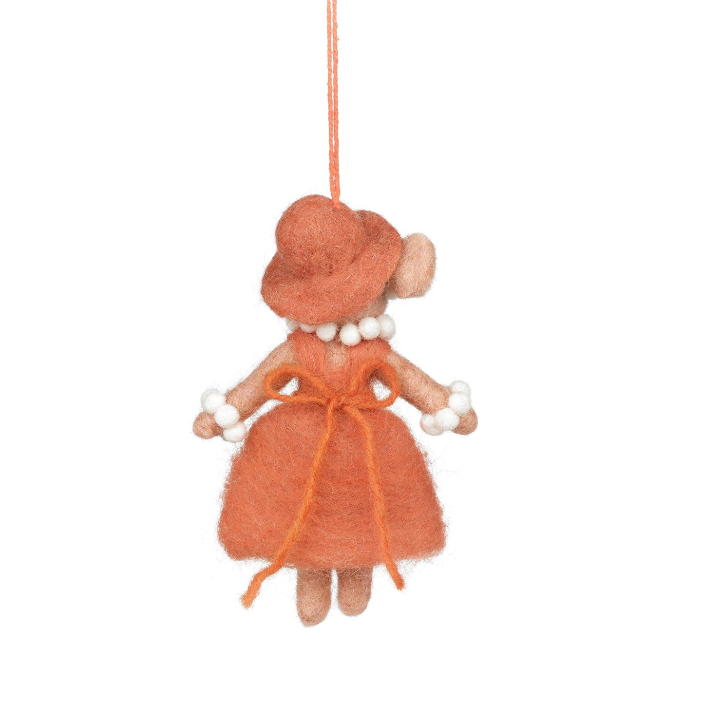 Handmade Felt Evelyn the Mouse Hanging Decoration