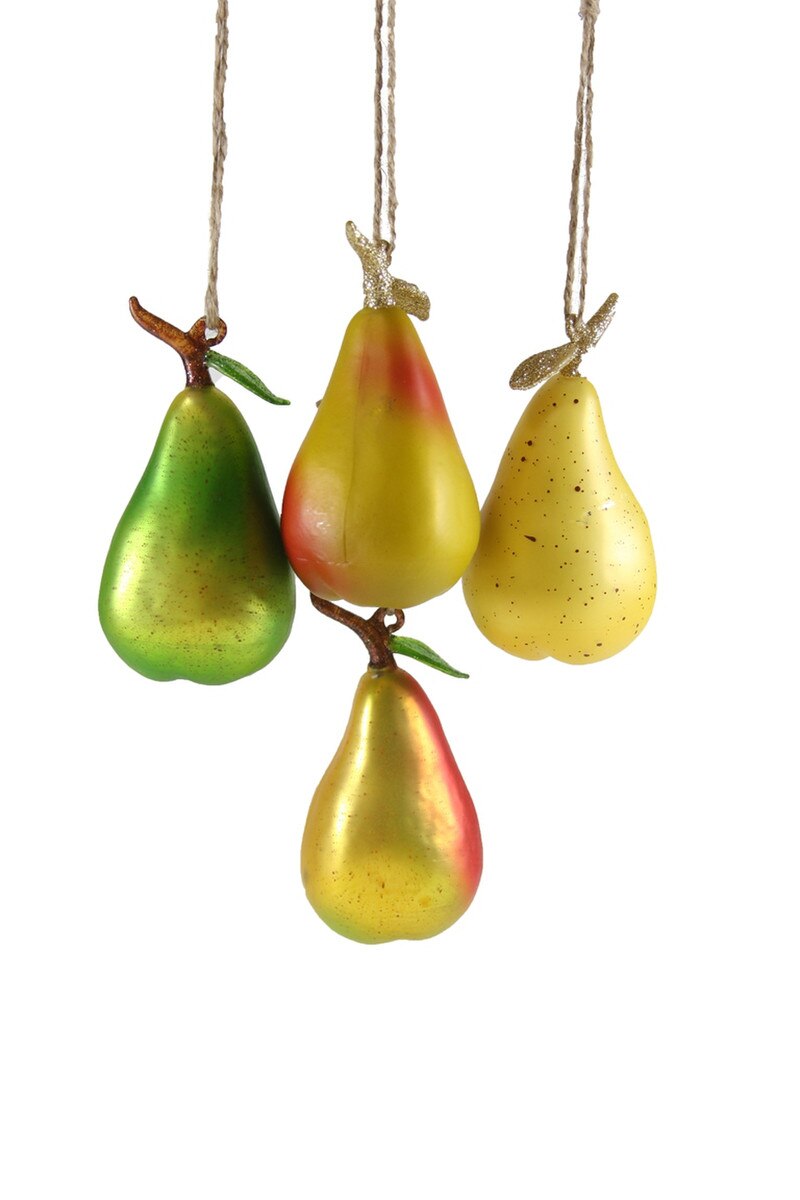 Glass Orchard Pear Ornament