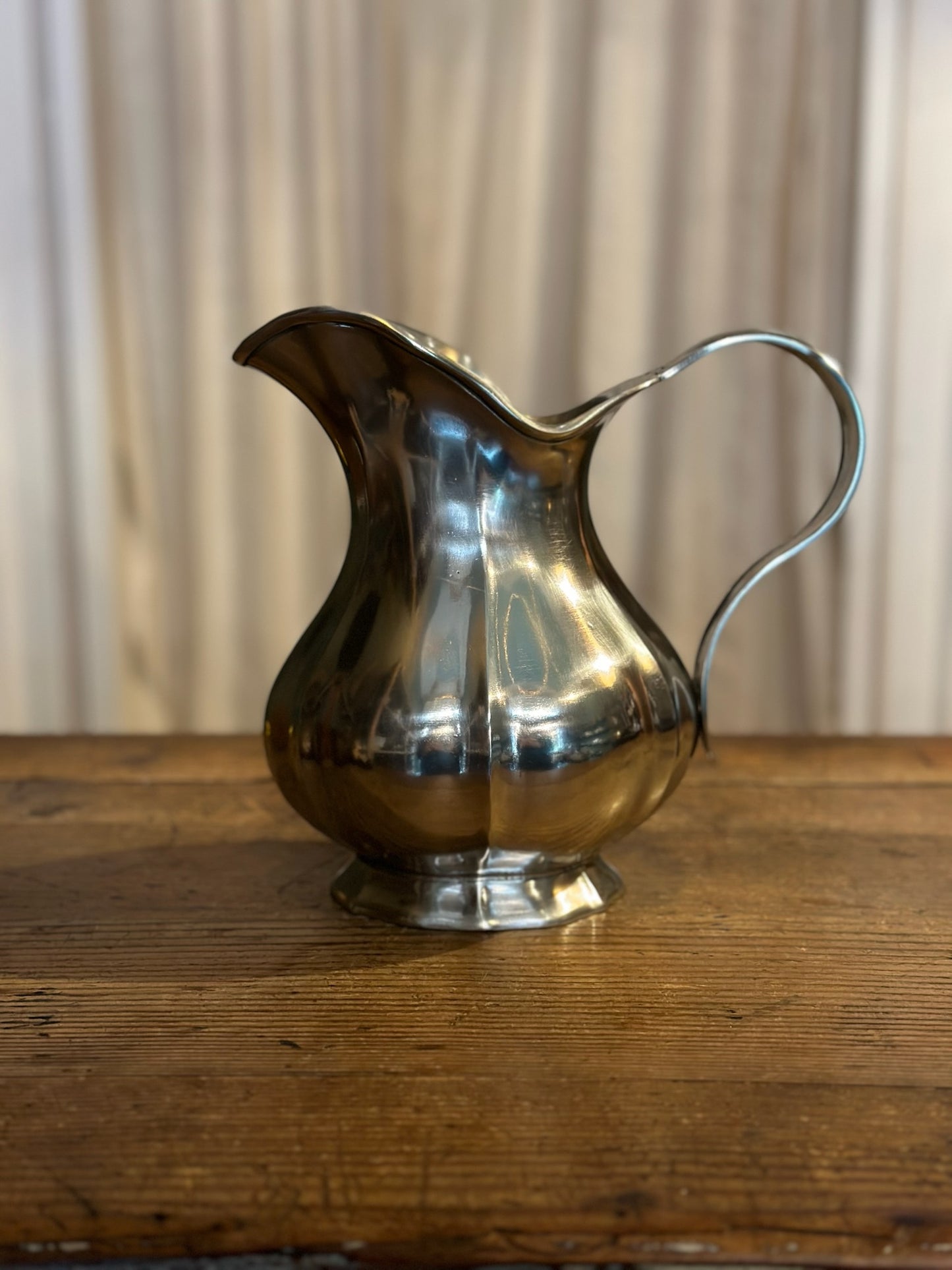'Siracusa' Pitcher in Pewter by Cosi Tabellini