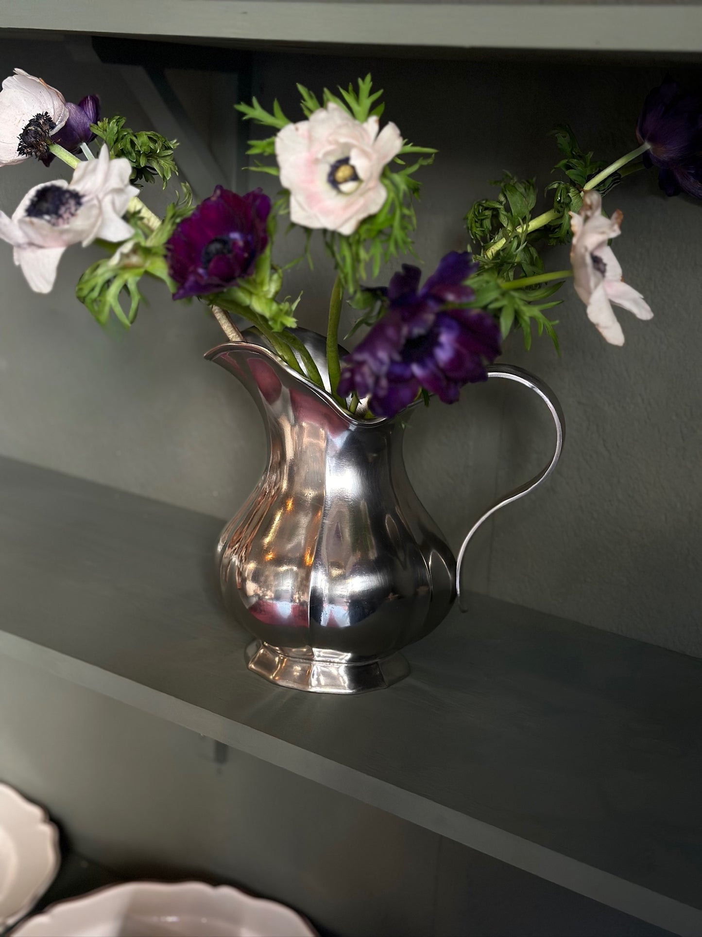 'Siracusa' Pitcher in Pewter by Cosi Tabellini