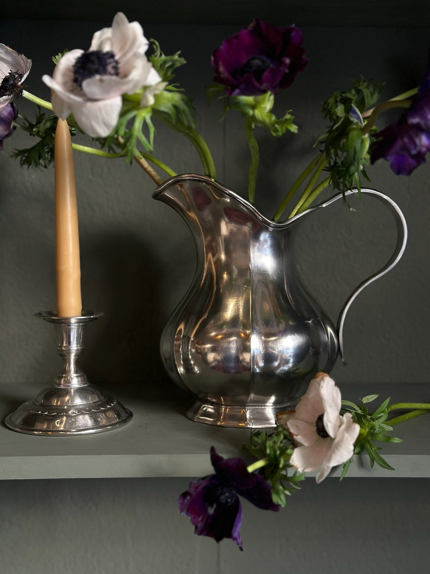 'Siracusa' Pitcher in Pewter by Cosi Tabellini