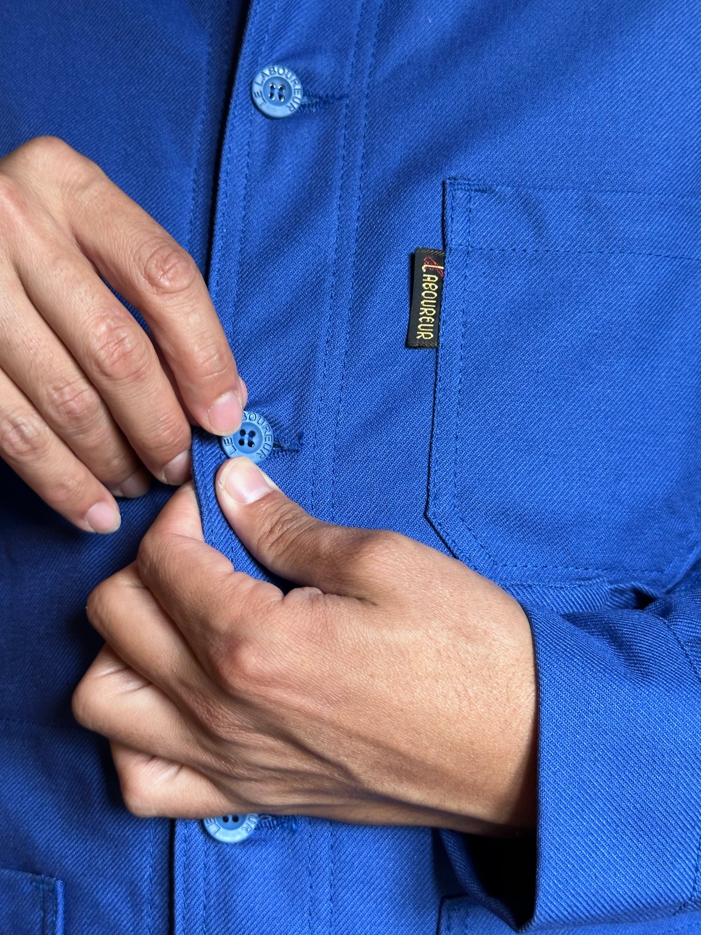 Giacca da lavoro in cotone - Blu elettrico