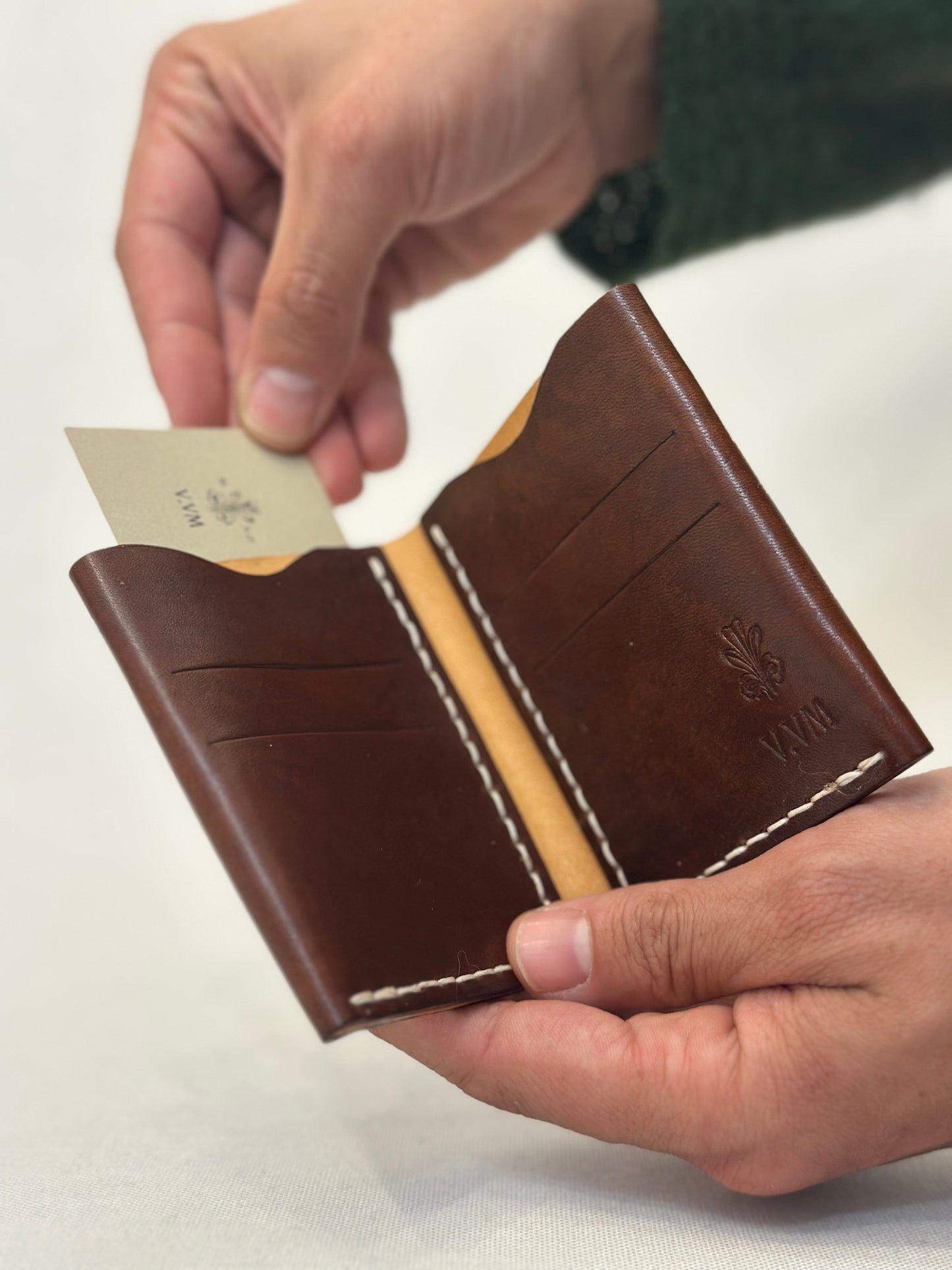 V.VM Handmade in Tuscany Wallet - Cognac