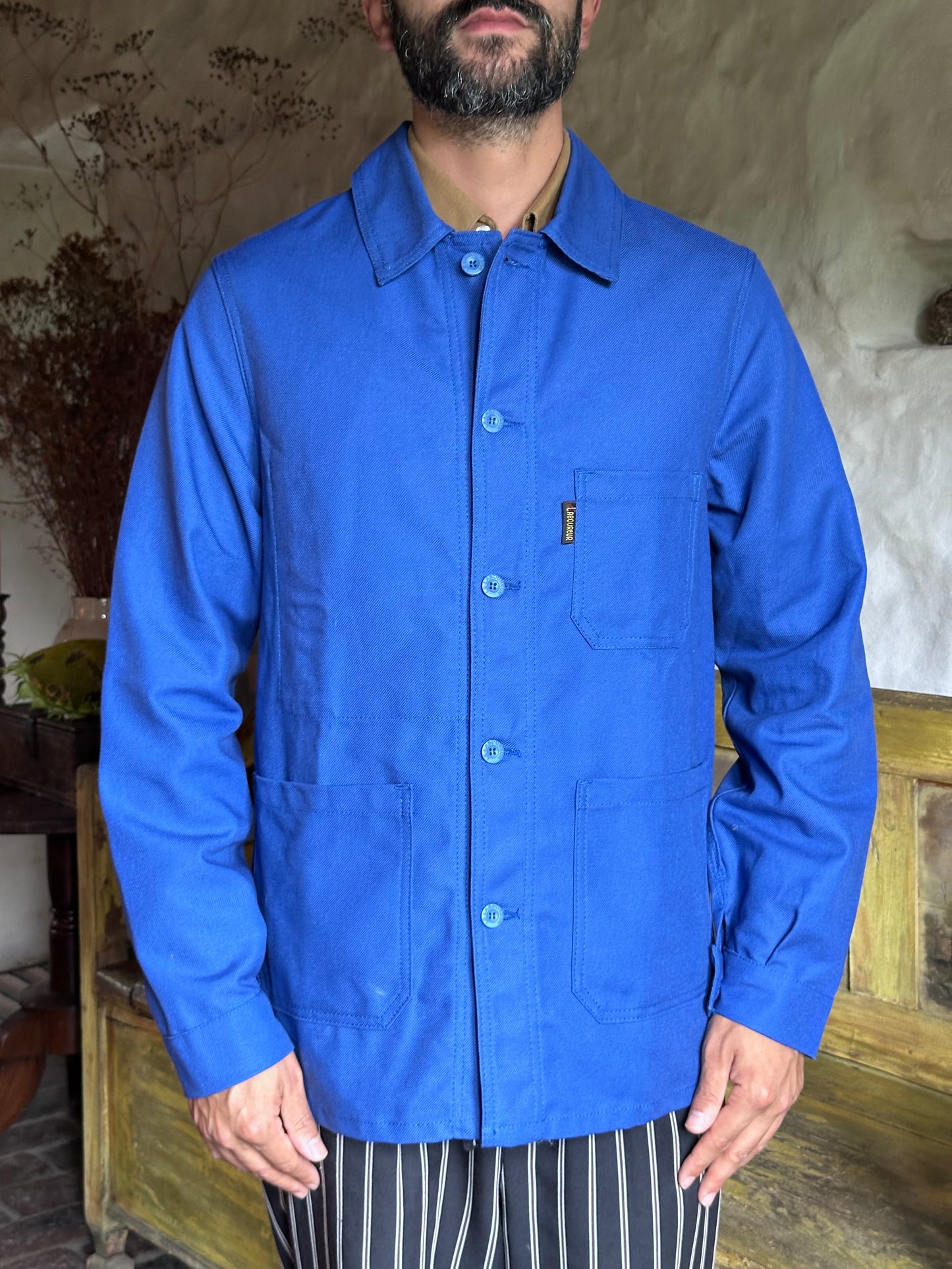Giacca da lavoro in cotone - Blu elettrico