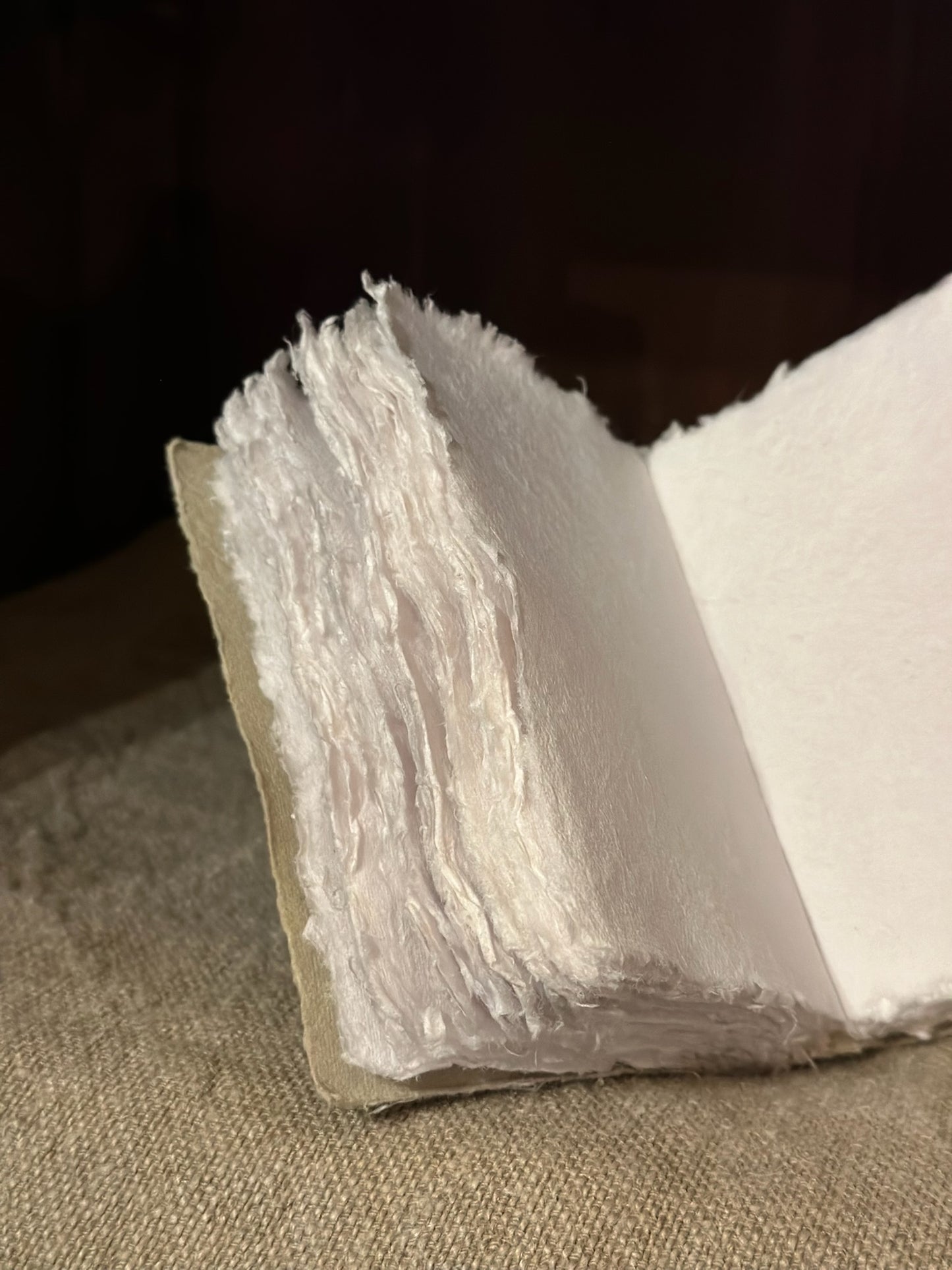 Small Handmade Book - Beige