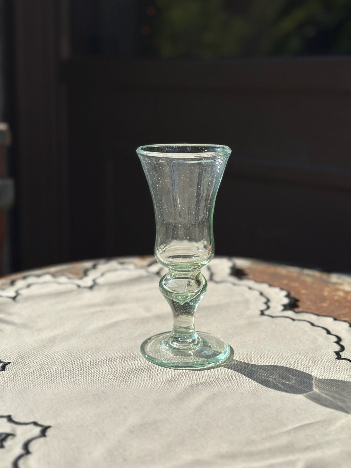Handblown White Wine Glass - Transparent