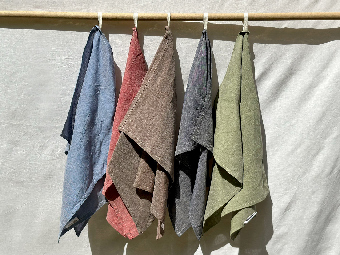 V.VM Linen Tea Towel - Olive Green