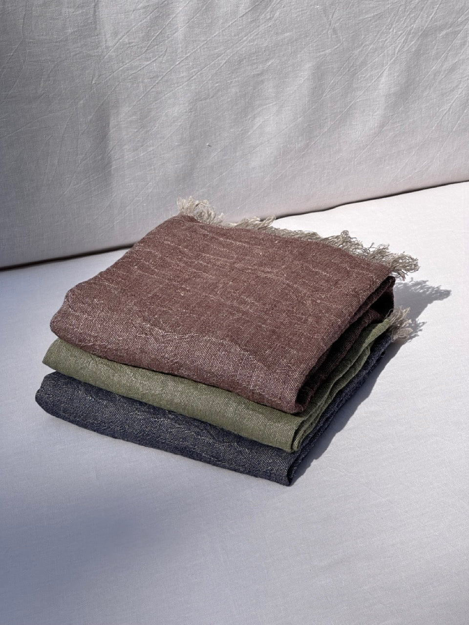 V.VM Linen Bath & Beach Towel - Midnight Blue