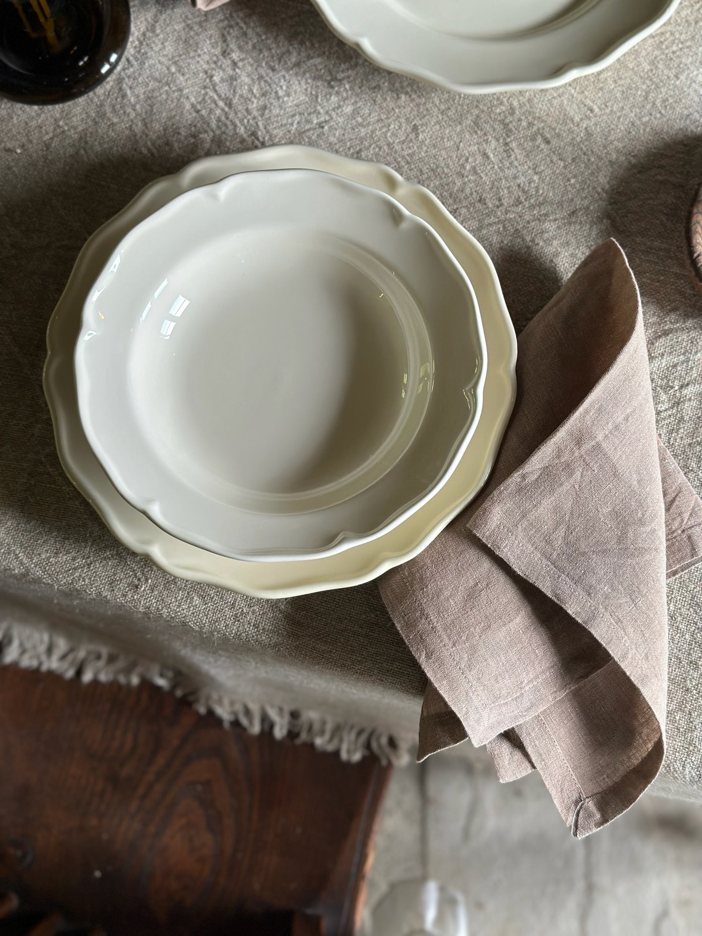 Set of 2 V.VM Linen Napkins - Chestnut