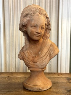 Handmade Terracotta Female Bust