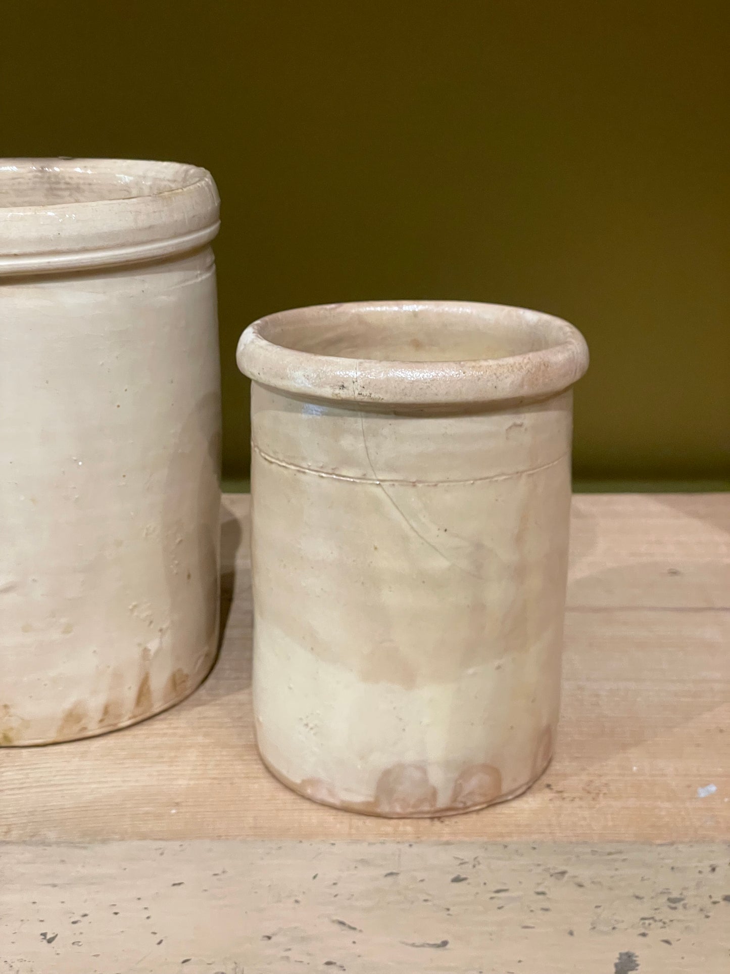 Antique Cream Pot - Small Open