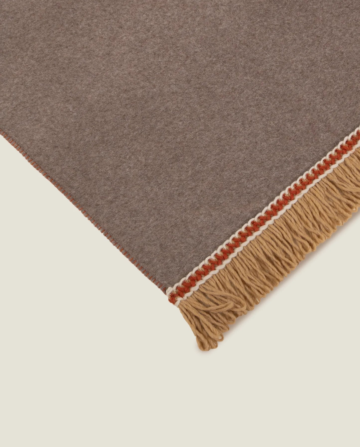 Bamboo Blanket With Fringes - Dove Grey