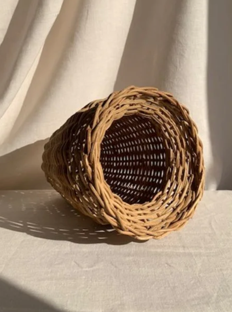 Cesto intrecciato - Vaso a tre strati