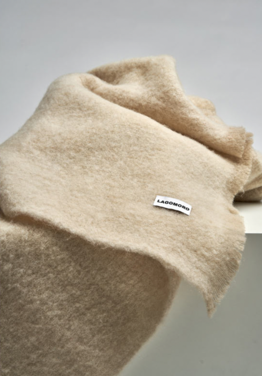 Carded Wool Blanket - Alba
