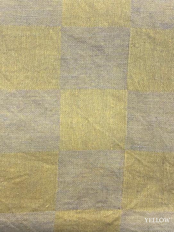V.VM Check Linen Tea Towel - Yellow