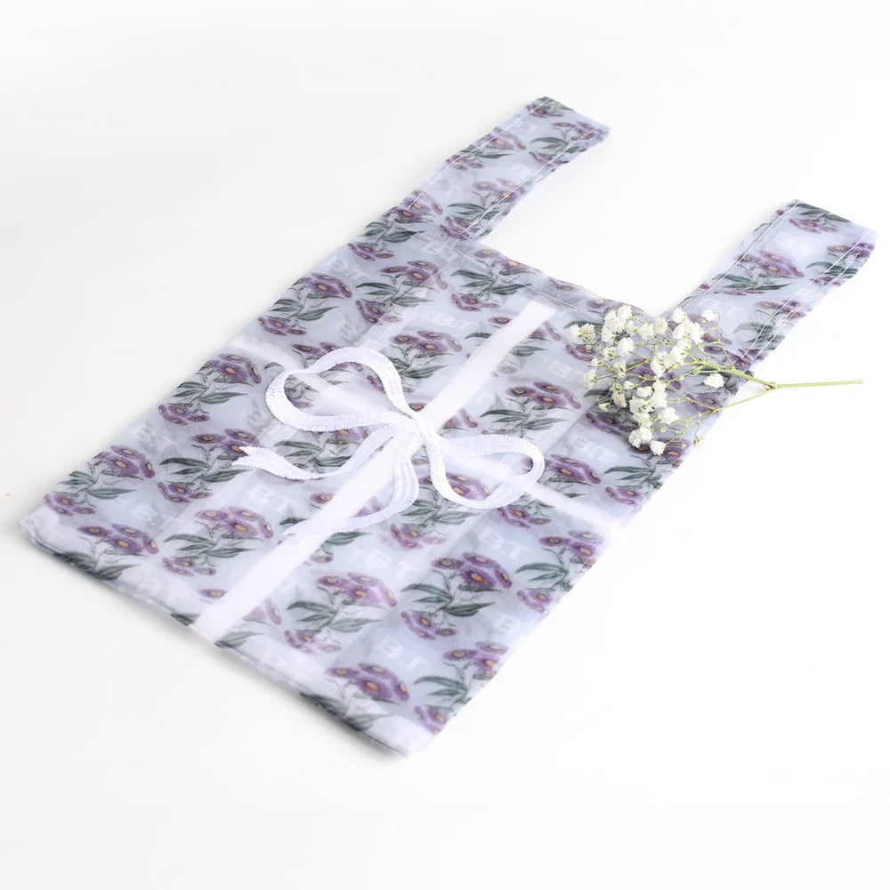Brigitte Tanaka - Violet Floral Gift Wrap Bag