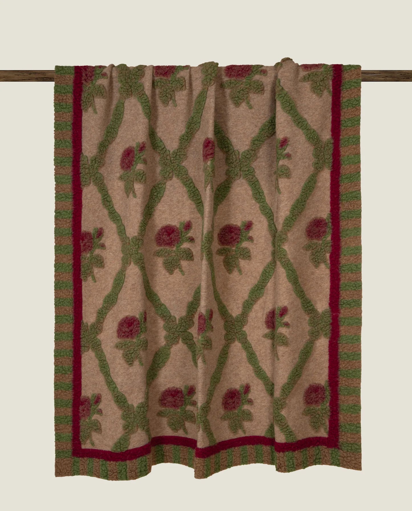 Wool Blanket - Old Style Bordeaux