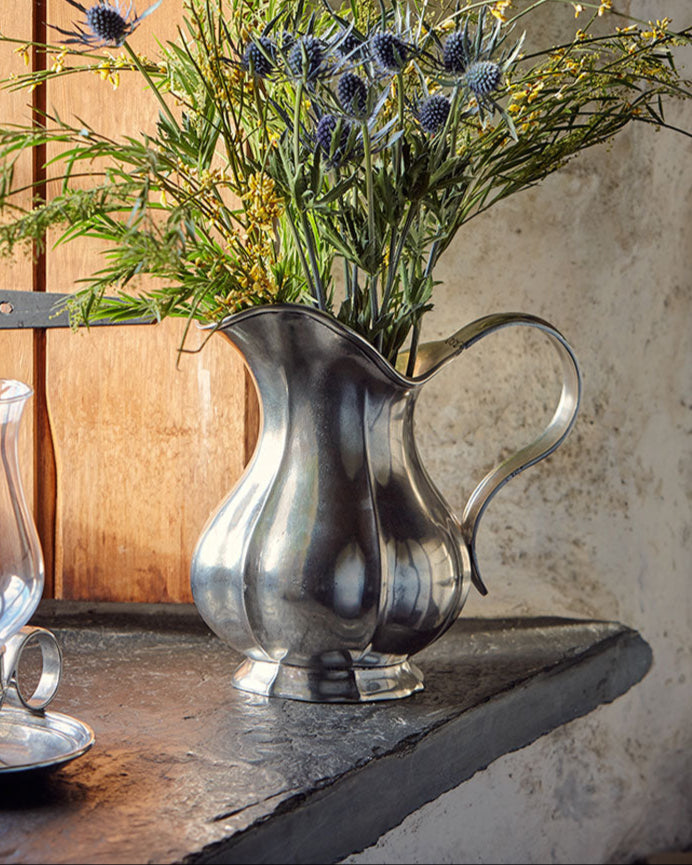 The 'Siracusa' Pitcher in Pewter by Cosi Tabellini
