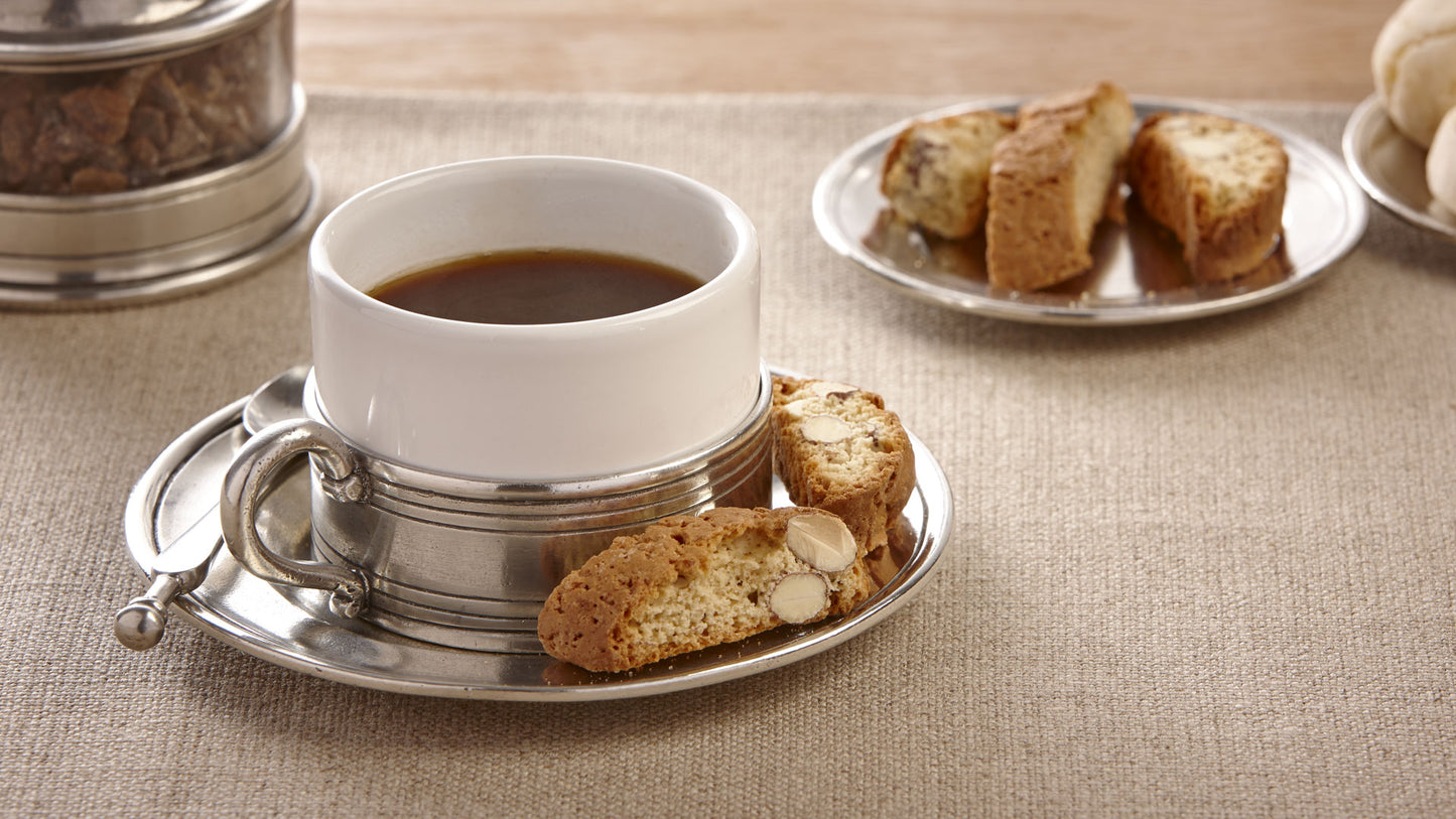 Todi Coffe and Tea Cup & Saucer by Cosi Tabellini