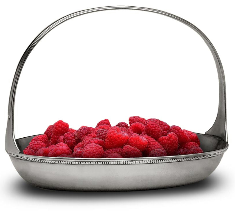 GP Wedding - Pewter Oval Basket Bowl (Needs 1)