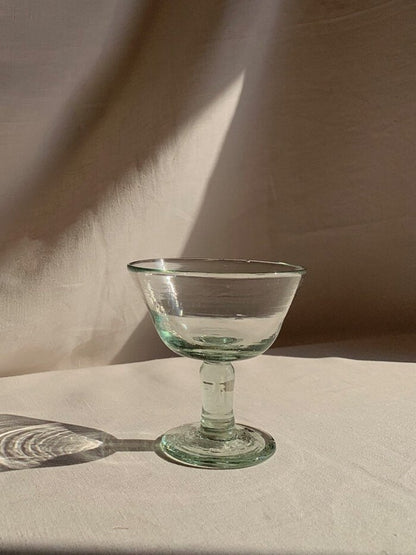 Mouthblown Coppa Glass - Transparent