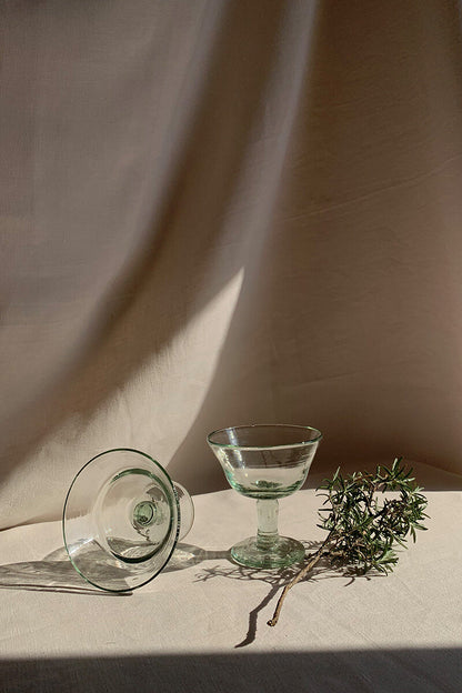 Mouthblown Coppa Glass - Transparent