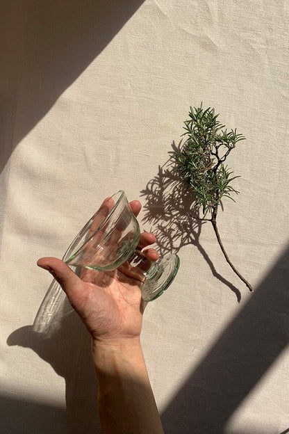 Mouthblown Coppa Glass - Transparent