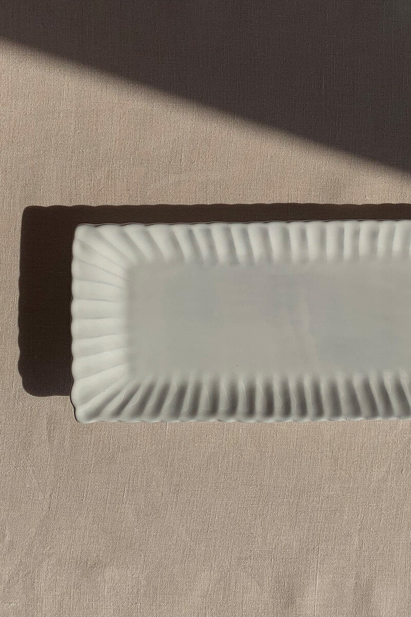 Ceramic Stripes Tray - Small