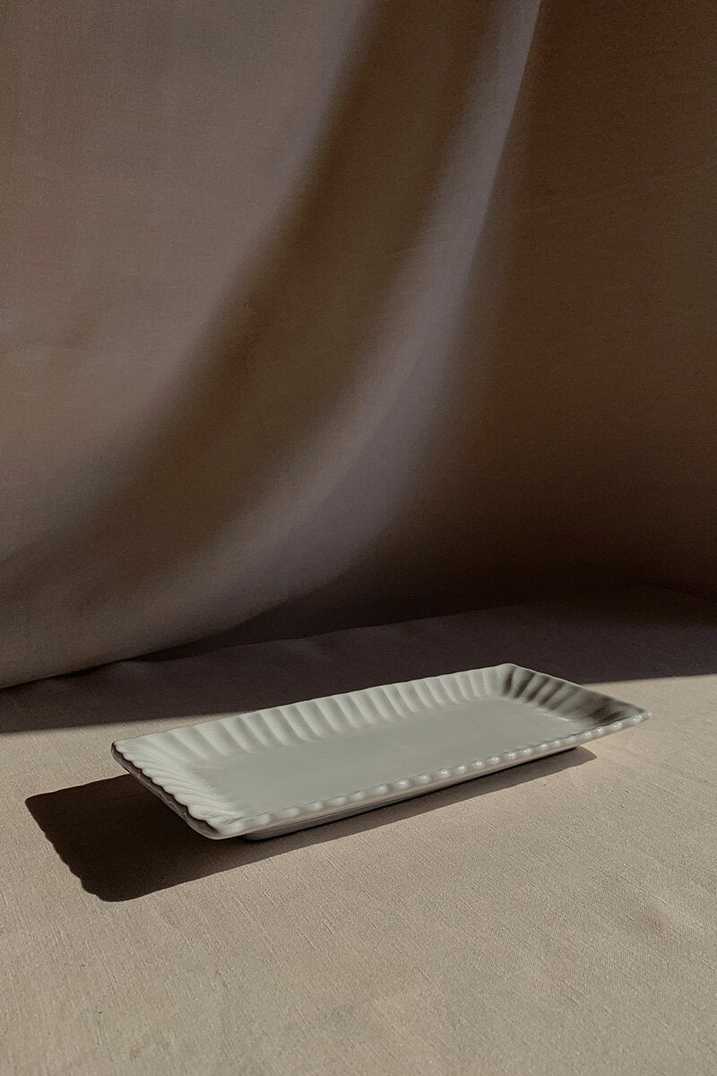 Ceramic Stripes Tray - Small