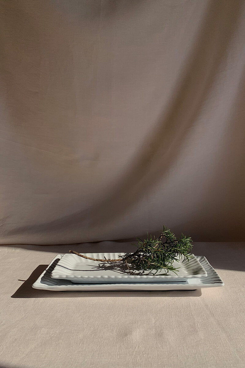 Ceramic Stripes Tray - Small