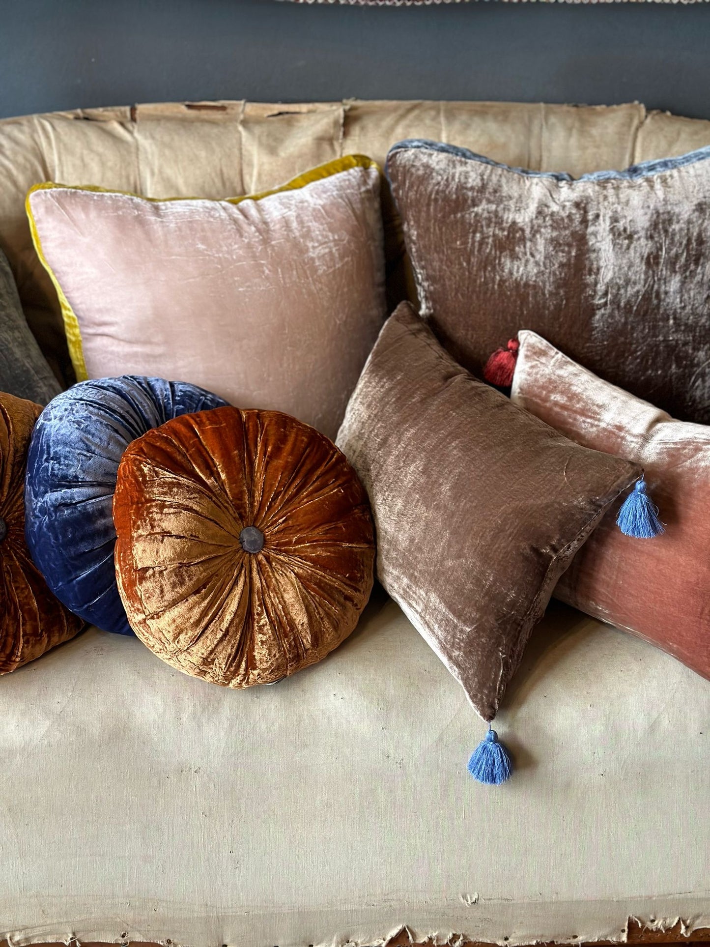 Velvet Sweet Cushion - Sunset