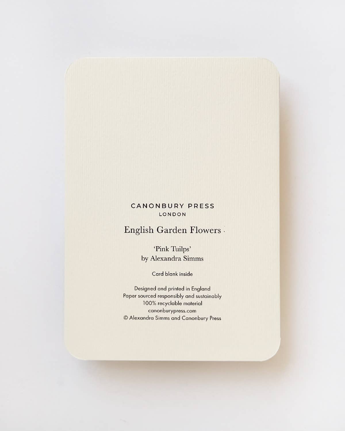 Pink Tulips Greeting Card | Birthday Card | Luxury Cards – Vicolo Via ...