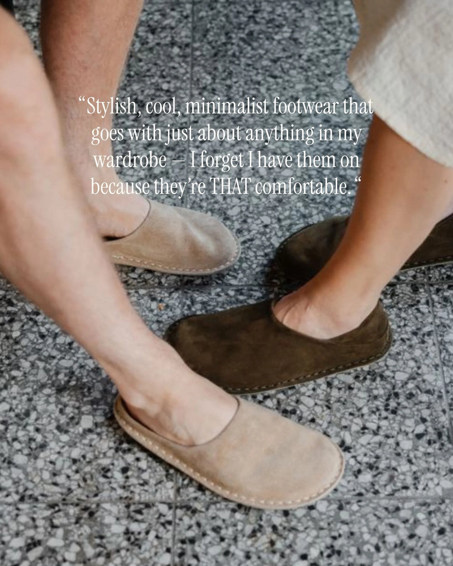 VIBA Roma Bio-Suede Slip-on - Sabbia del deserto