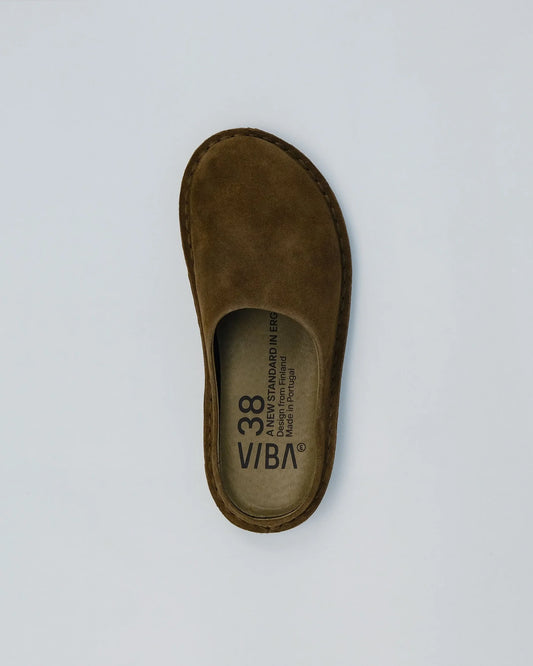 VIBA Roma Bio-Suede Slip-ons - Bosco Khaki