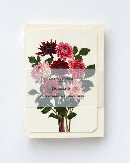 Garden Dahlias Greeting Card: Individual