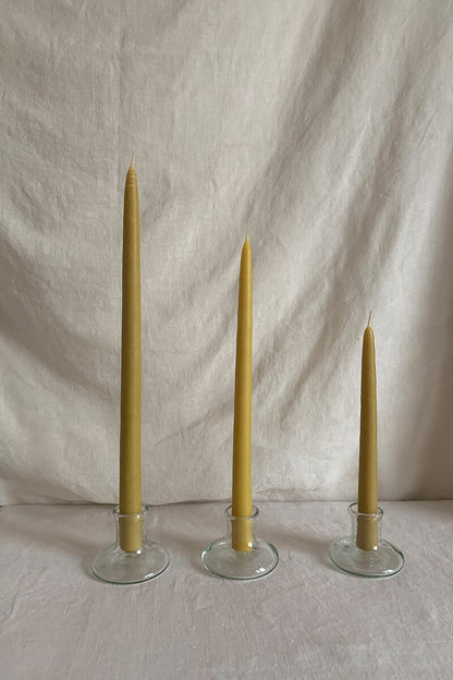 Candele in cera d'api affusolate V.VM - 27 cm
