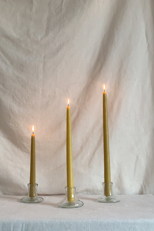 Candele in cera d'api affusolate V.VM - 20 cm
