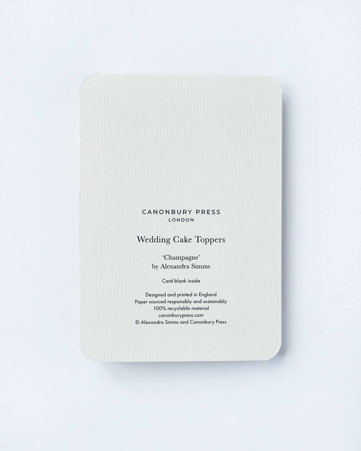 Wedding Cake Topper Champagne Greeting Card | Engagement