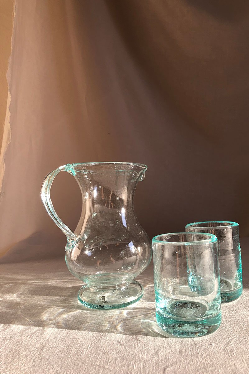 Handblown Pitcher - Transparent