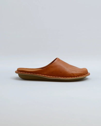VIBA Roma Leather Slip-ons - Cognac Brown
