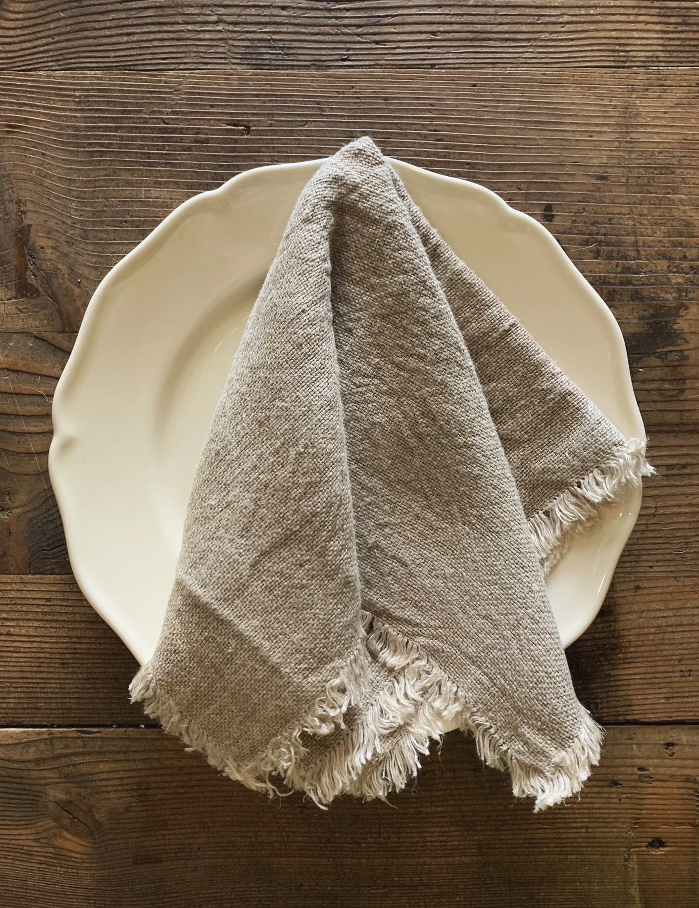 V.VM Fringe Linen Napkin