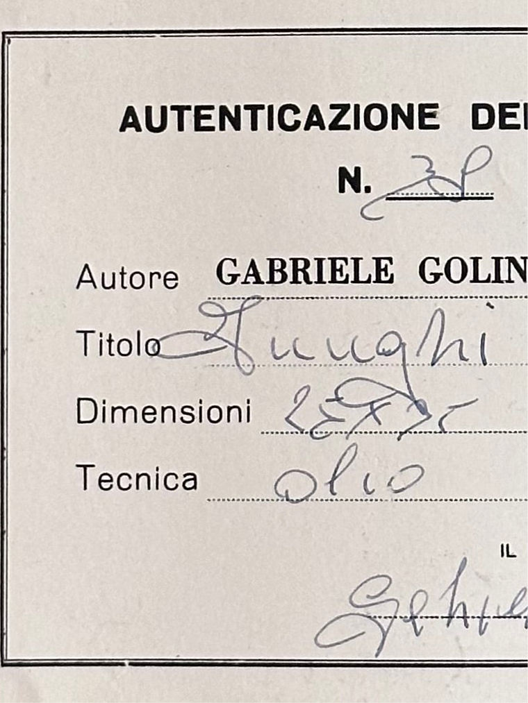 “Funghi” – Original Oil Painting by Gabriele Golinelli (1997)