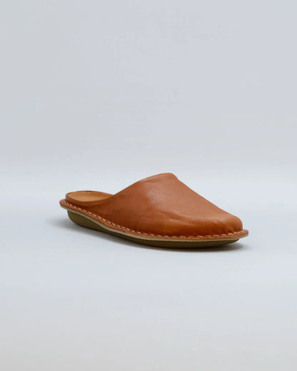 VIBA Roma Leather Slip-ons - Cognac Brown