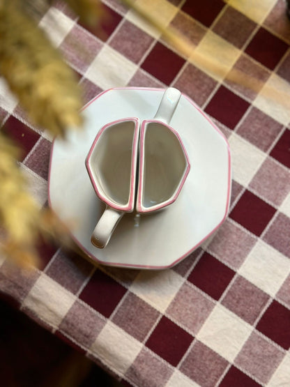 V.VM Split Espresso Cup - Bordo Rosa