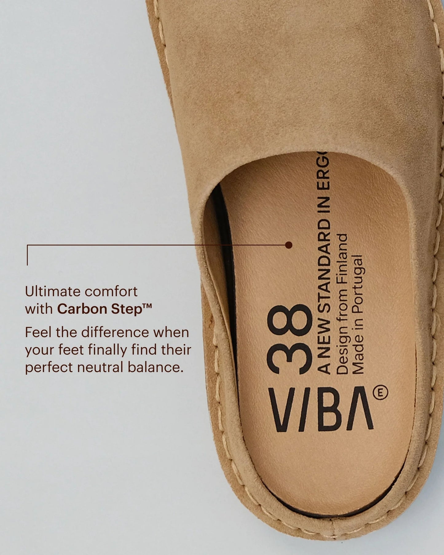 VIBA Roma Bio-Suede Slip-on - Sabbia del deserto