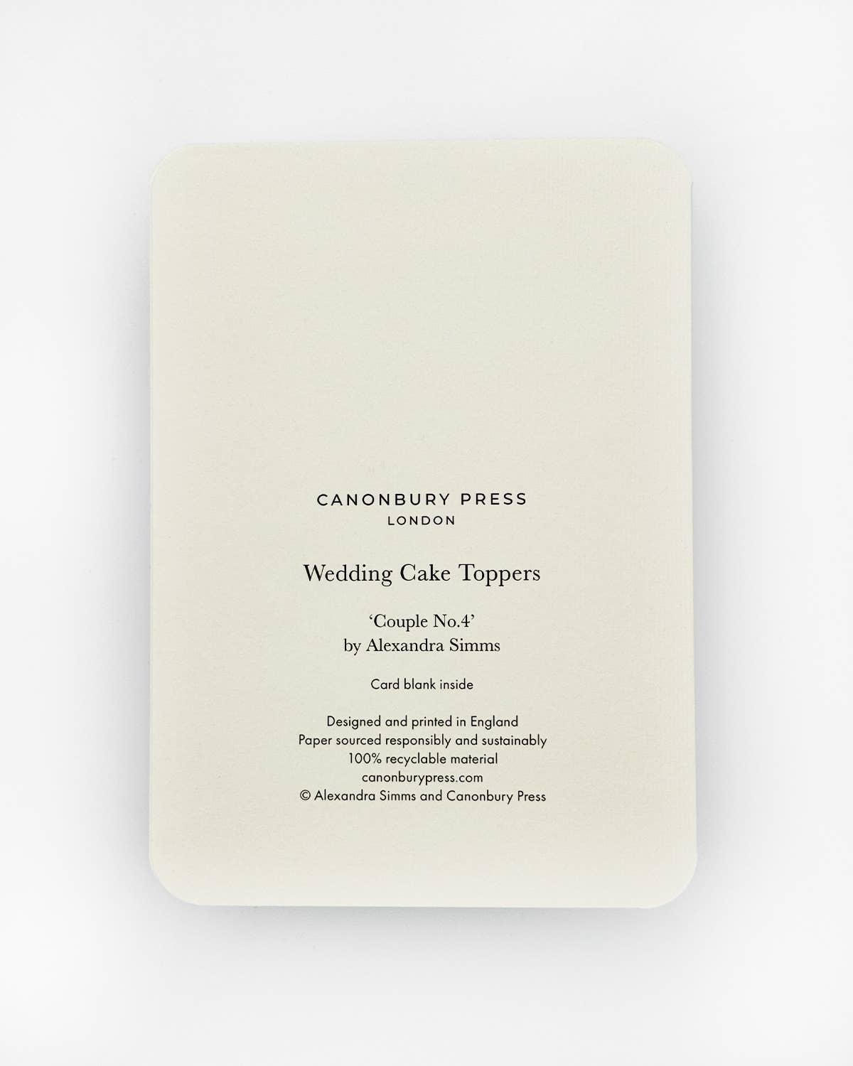 Wedding Cake Topper No.4 Greeting Card | Engagement