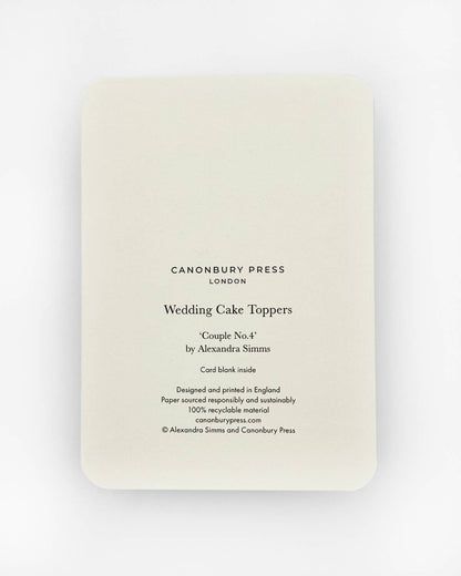 Wedding Cake Topper No.4 Greeting Card | Engagement