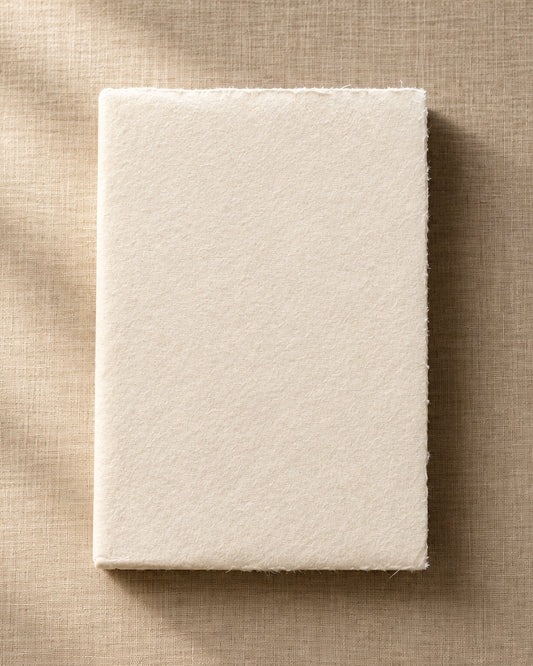 Medium-Large Handmade Lokta Paper Book - White