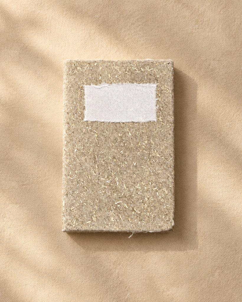 Mini Handmade Lokta Paper Book - Linen