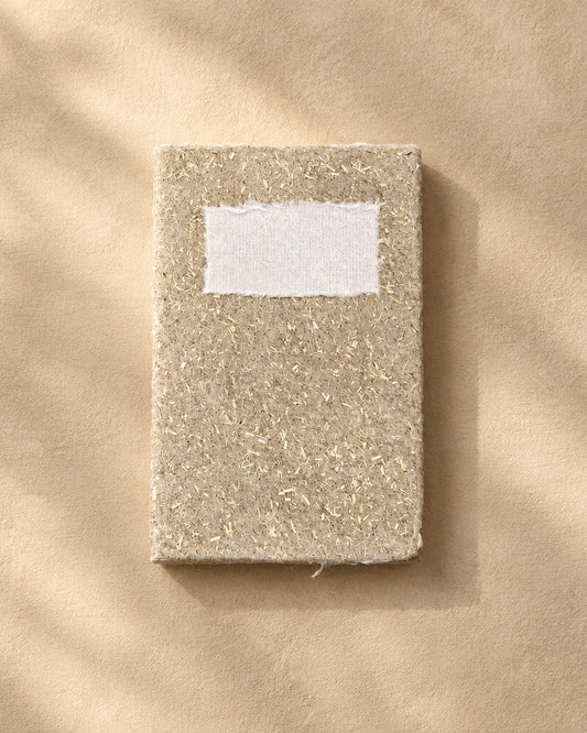 Mini Handmade Lokta Paper Book - Linen